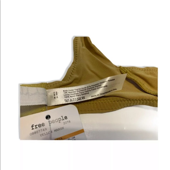 Intimately Free People FP 32A Yellow Marsh Bra - Picture 6 of 8